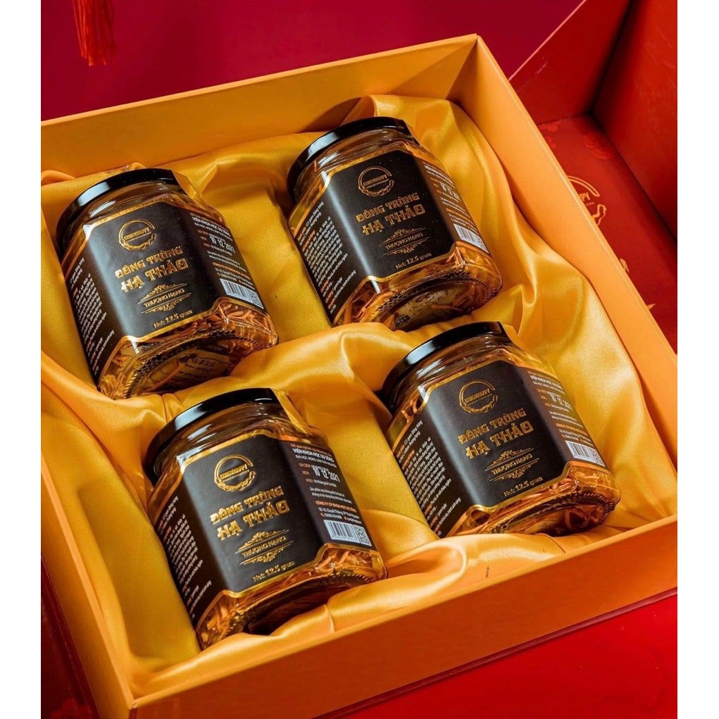 Combo 4 Hộp Đông Trùng Hạ Thảo Khô Sấy Thăng Hoa CordyHappy 12.5g