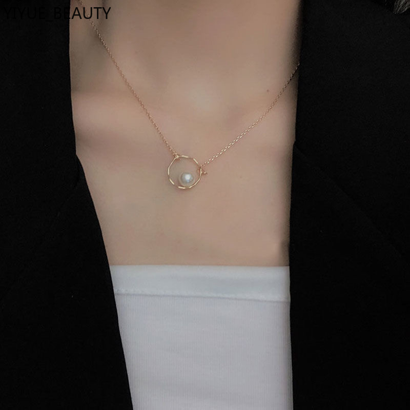 vòng cổ Đính Ngọc Trai Thiết Kế Đơn Giản Cho Nữ