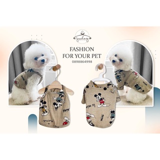 Đồ mặc cho chó mèo yudog bộ áo mickey hè