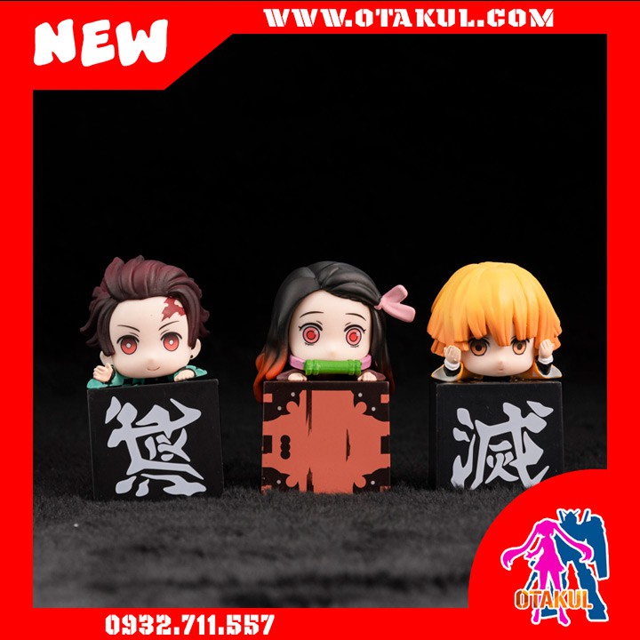 Mô Hình Nhân Vật Figure Zenitsu-Nezuko-Tanjiro - Kimetsu No Yaiba