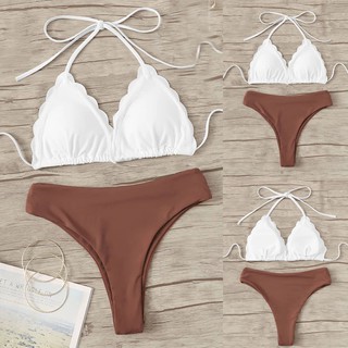 Bộ đồ bơi nữ 2 mảnh bikini in hoa có đệm nâng ngực