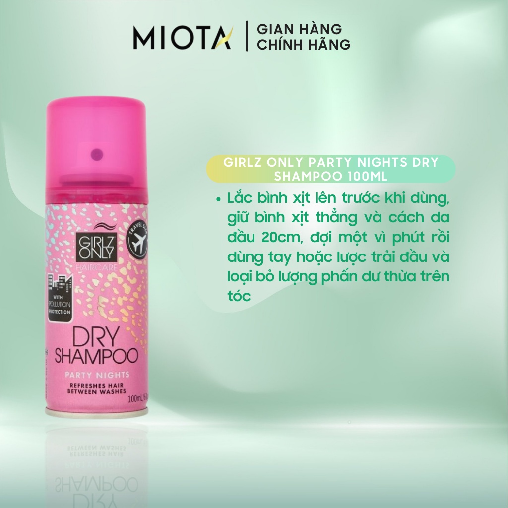 Dầu Gội Khô Girlz Only Party Nights 100ml