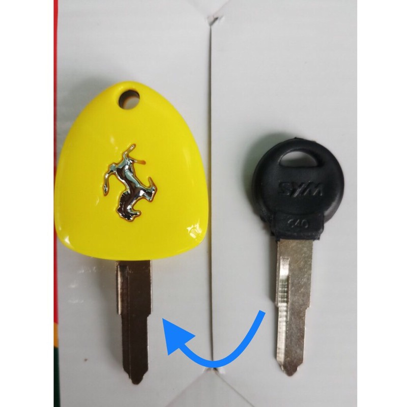 Phoi chìa khoá xe SYM rảnh phải ĐỘ mẫu Ferrari ( tặng kèm 1 chìa nguyên bản )