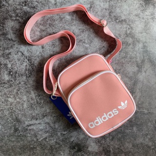 Túi đeo chéo Adidas hồng[full tag]
