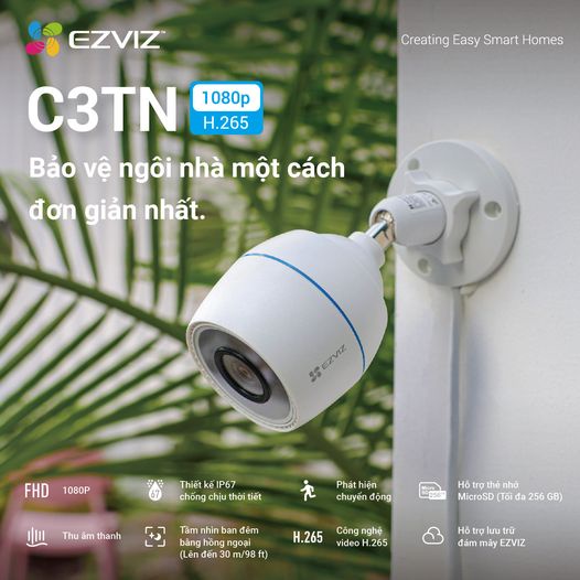 Camera Ngoài Trời EZVIZ C3TN – Có màu ban đêm