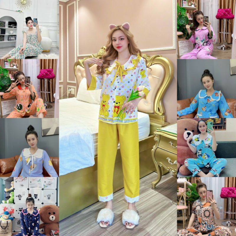 ĐỒ BỘ NỮ TIỂU THƯ KIỂU MỚI DIỆN TẾT QUẦN DÀI XINH