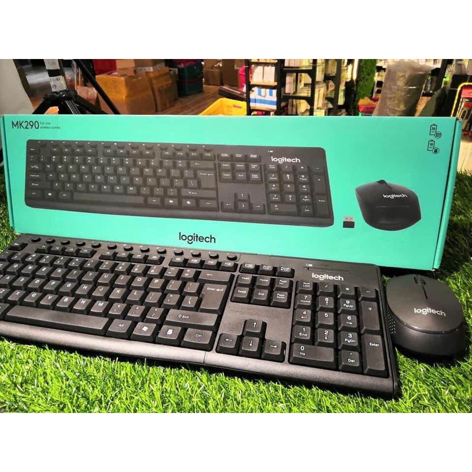 [TẶNG LÓT CHUỘT] Combo bàn phím chuột không dây Logitech MK290
