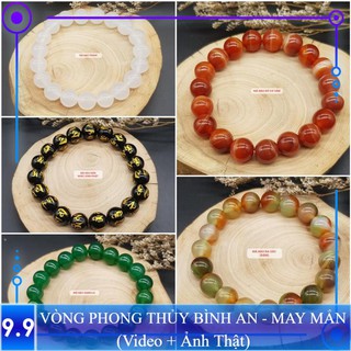 Vòng tay Phong thủy MN Trắng Vàng Tím Xanh Đen Đỏ Hồng may mắn, tài lộc, bình an phù hợp Nam Nữ các Mệnh