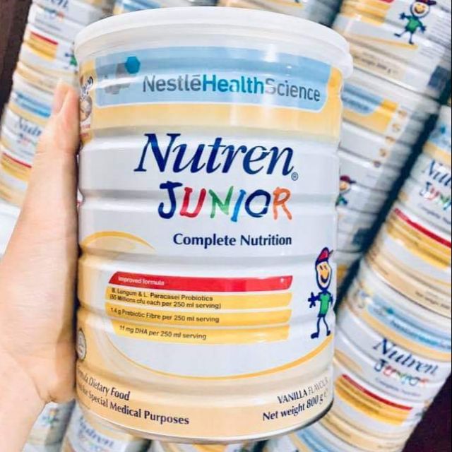 [CHÍNH HÃNG] sữa Nutren junior 800g nhập khẩu Thụy Sỹ (có hóa đơn VAT - Date mới nhất)