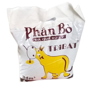 Phân bò khô tribat, phân bò tribat gói 3dm3