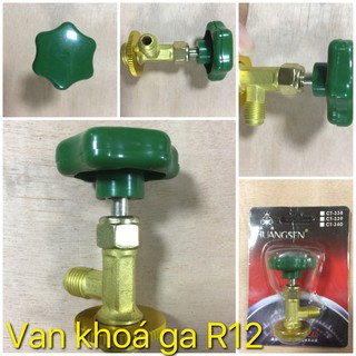 Van khóa gas lon r12