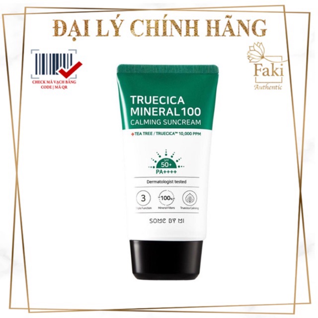 Kem Chống Nắng Some by mi Trucica Mineral 100 Calming Suncream SPF50+/PA+++