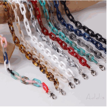 Dây Xích Gắn Mắt Kính Acrylic Chống Trượt Chống Thất Lạc Phong Cách Retro Thời Trang