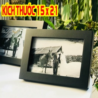 Khung ảnh để bàn đẹp hoặc khung ảnh treo tường ( SIZE 15 X 21) Màu Trắng và Đen tặng đinh 3 chân