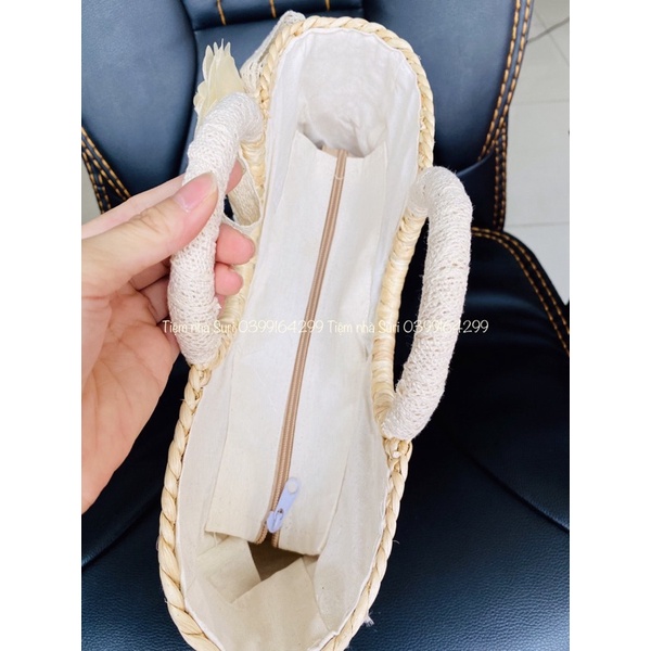 Túi lục bình dáng bí ngô loại 1 cho các cô nàng đi biển, chụp ảnh decor.