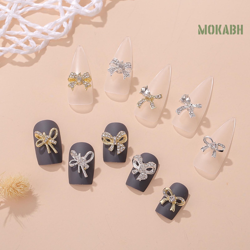 Set 10 Phụ Kiện Trang Trí Móng Tay Nghệ Thuật Ánh Kim DIY