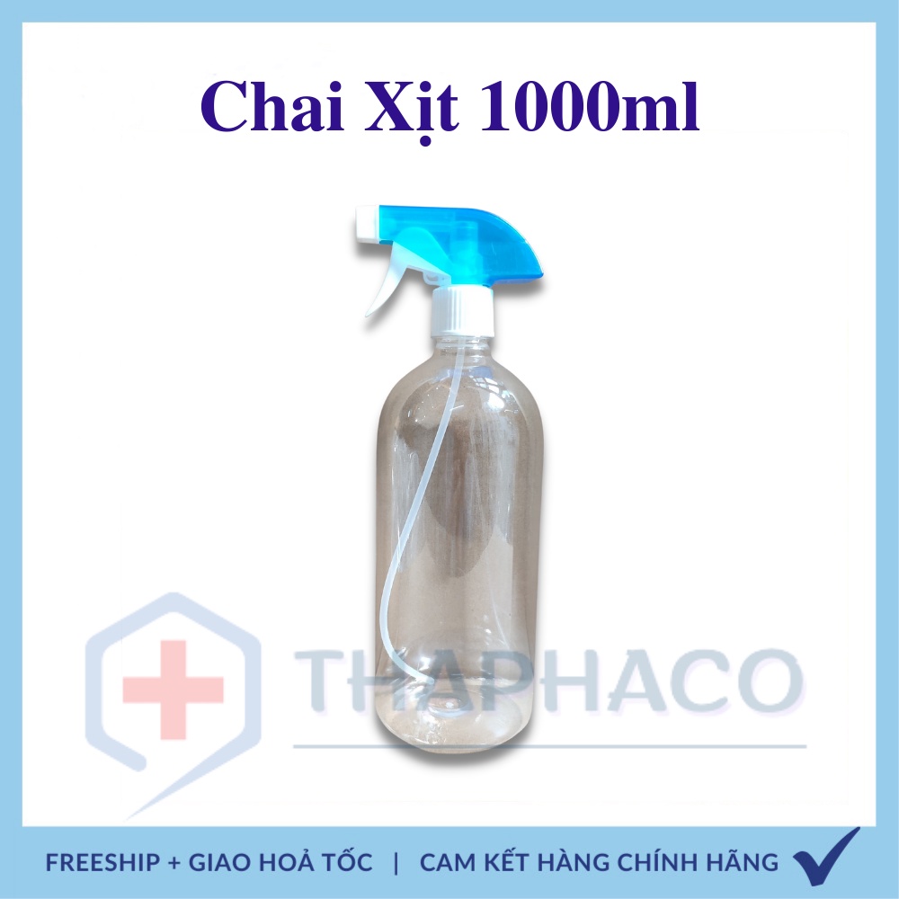 Bình xịt phun sương 1000ml, dùng để đựng nước muối,cồn sát khuẩn