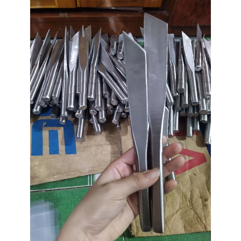 Khui sầu riêng inox CÁN VUÔNG 24cm