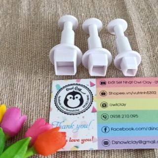 Khuôn nhấn đất sét hình vuông