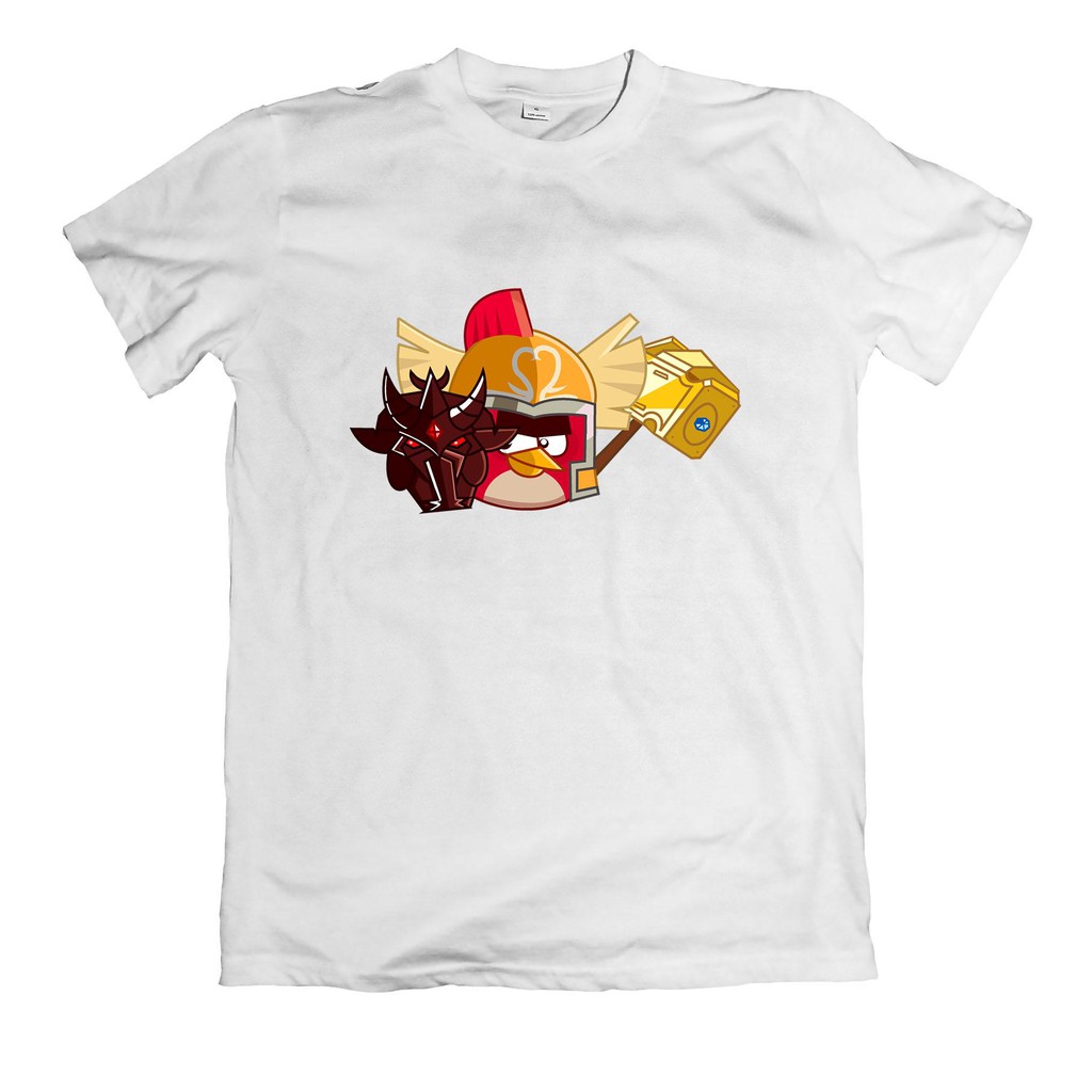 Áo thun in hình Angry Birds red binh sỹ