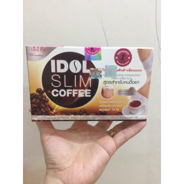 idol Slim Coffee - Mẫu Cũ - Chuẩn Thái 100% ( 1 Hộp 10 Gói x 15g )