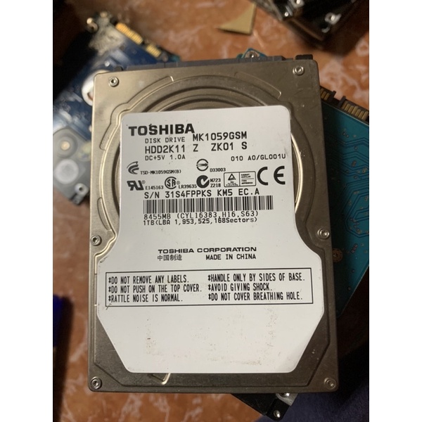 xác hdd laptop 1tb toshiba mk1059gsm hdd 2k11 không bảo hành