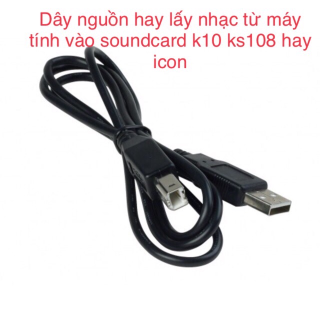 [Mã ELHACE giảm 4% đơn 300K] Dây nguồn hoặc lấy nhạc từ máy tính cho k10 kx2 icon hf5000 ....