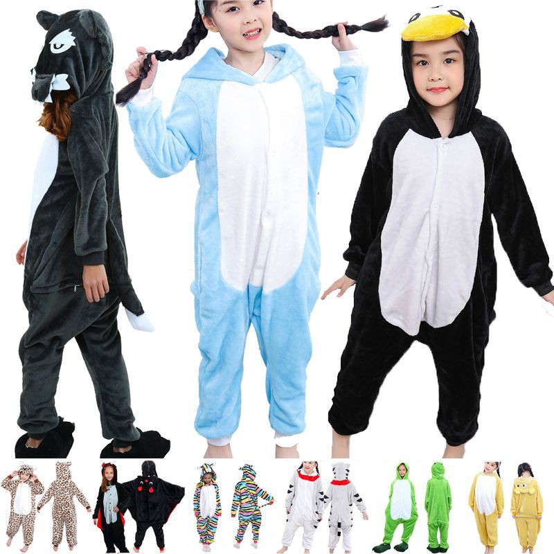 Animal Pajamas Kigurumi Cosplay Pyjama Onesie Sleepwear Jumpsuit Kid Costum