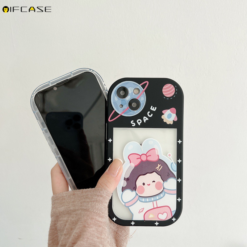 Ốp Điện Thoại Mềm Trong Suốt In Hình Phi Hành Gia / Nơ / Cầu Vồng Đơn Giản Sáng Tạo Cho iPhone 13 12 11 Pro Max XS Max XR X