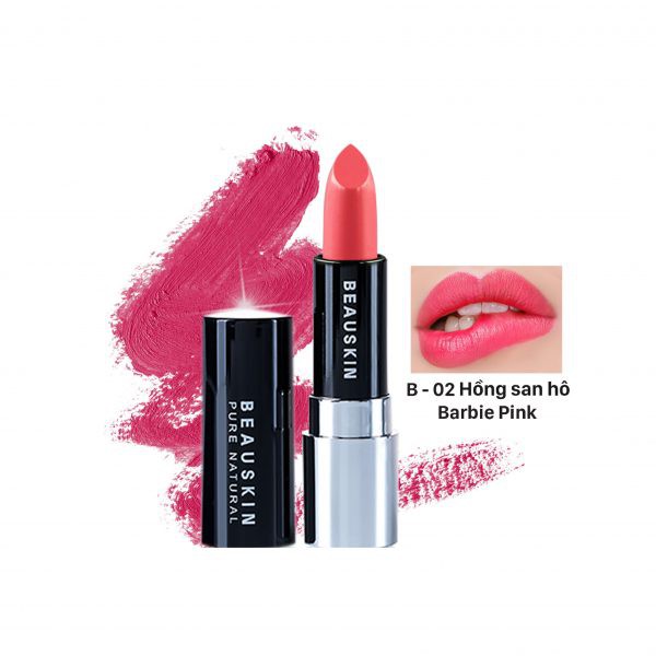 Son lì Beauskin Extra Makeup Matte Lipstick Extra Makeup Matte Lipstick B - 02 - Barbie Pink - Hàn Quốc Chính Hãng