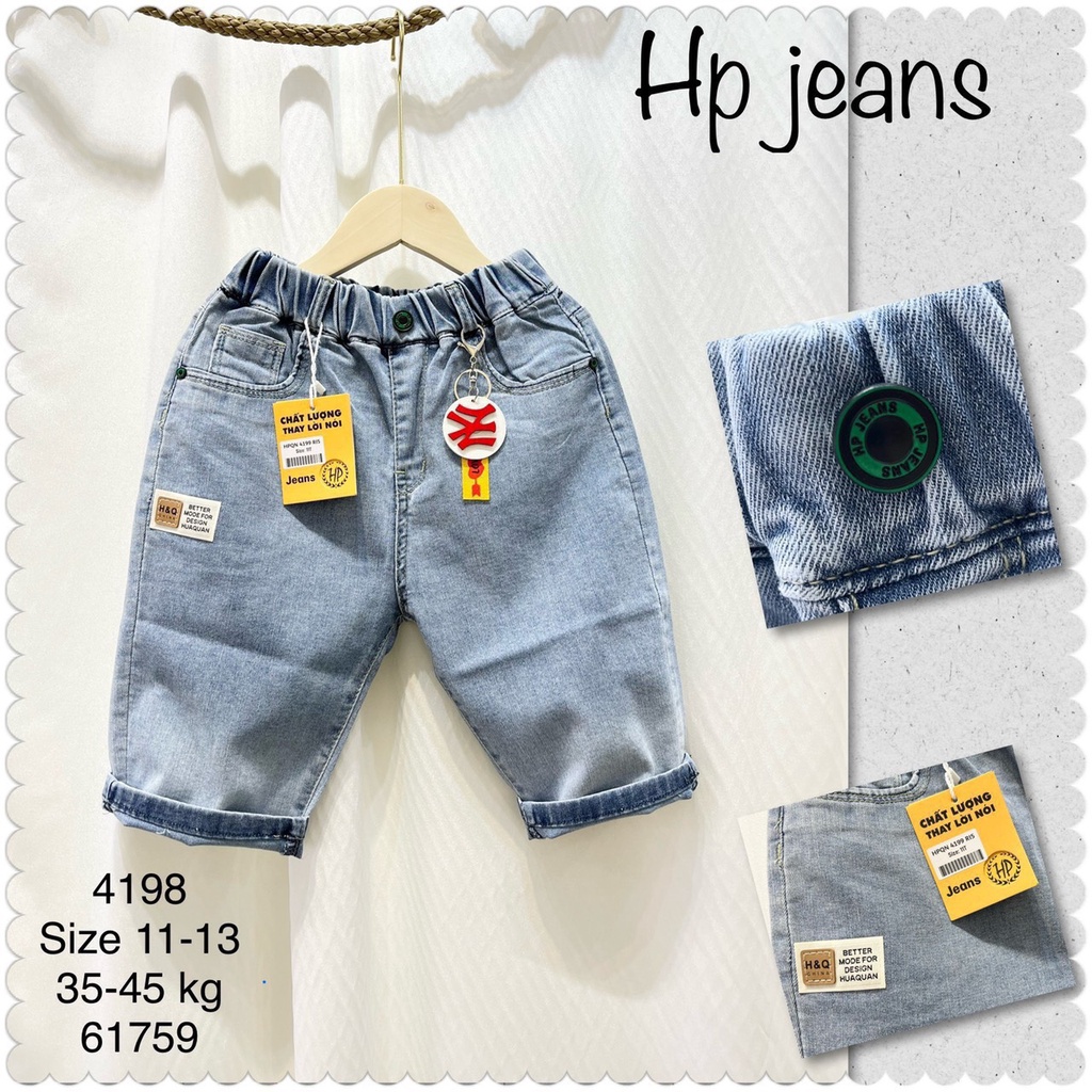 QUẦN JEAN ĐẠI LỬNG TRƠN CHO BÉ TRAI