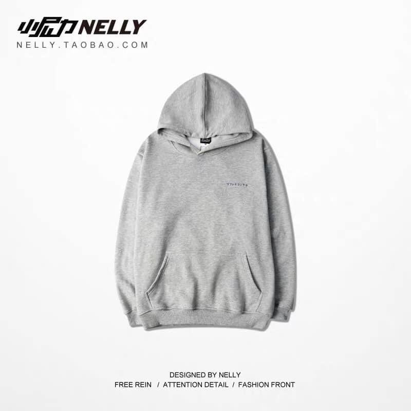 (SẴN) Hoddie Nelly lót lông chữ nhật