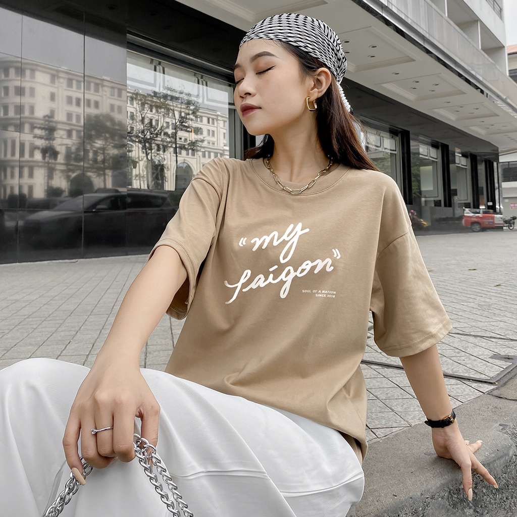 Áo thun unisex In họa tiết cao cấp MY SAIGON form basic 100% cotton SOUL OF A NATION  VER 2 - Đen/Trắng/Xanh lá
