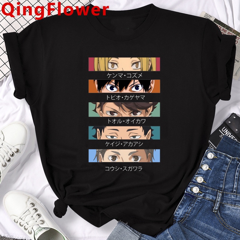 Áo nam Tay Ngắn In Hình Nhân Vật Anime Nhật Bản Oya Oya Haikyuu