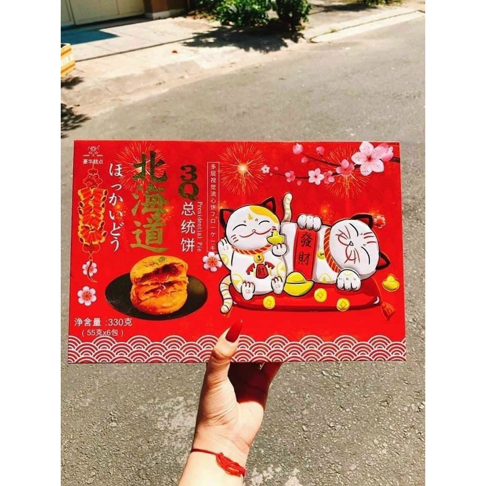 [Mã GROSALE2703 giảm 8% đơn 250K] Bánh Nhân Trứng Muối 3Q Mèo Thần Tài Tan Chảy Ngàn Lớp Hộp 320g, 6 cái - Hongkong | BigBuy360 - bigbuy360.vn