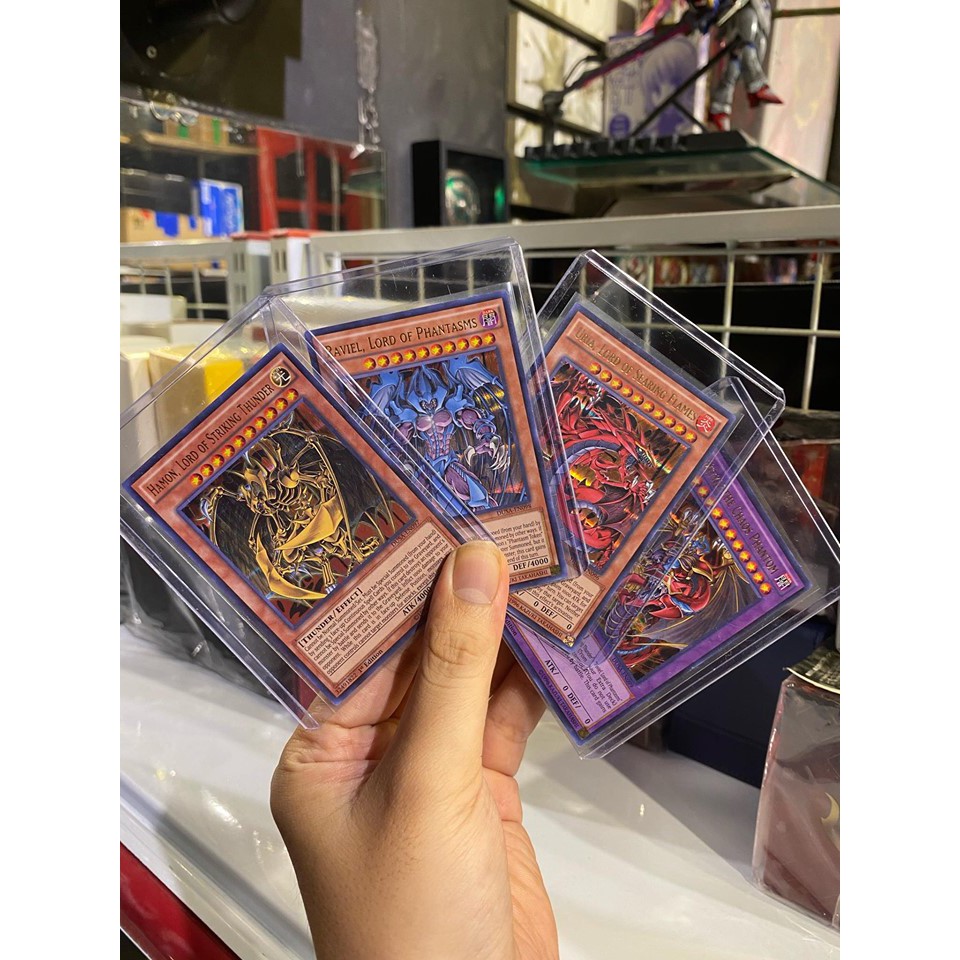 Lá bài thẻ bài Yugioh Combo Tam Thần Gx Uria Hamon Raviel Armityle - Ultra Rare - Tặng bọc bài nhựa bảo quản