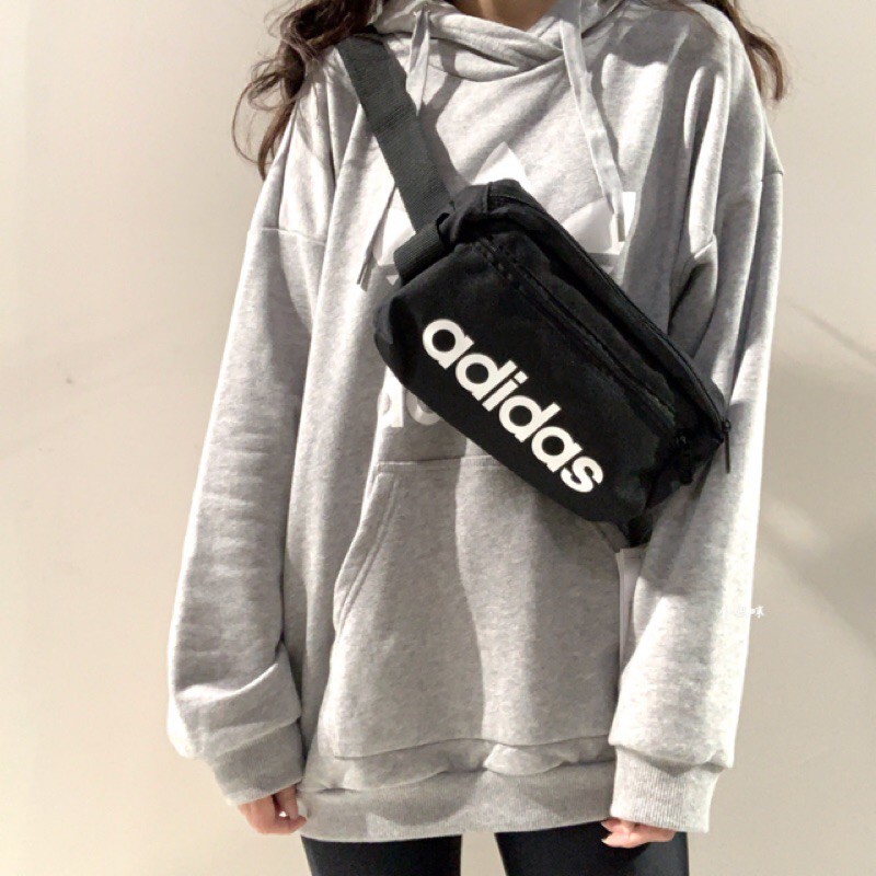 ✔️ [AUTHENTIC] Túi bao tử Adidas Linear Core Waist Bag - DT4827 | CAM KẾT CHÍNH HÃNG 100%