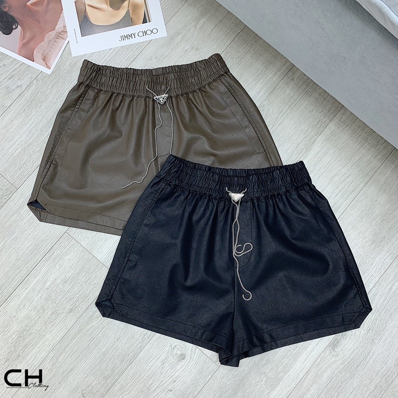 QUẦN SHORT DA CẠP CHUN KÈM DÂY PADA QUẢNG CHÂU MS20771