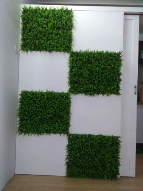 Thảm cỏ tai chuột nhân tạo kích thước 40x60cm trang trí không gian