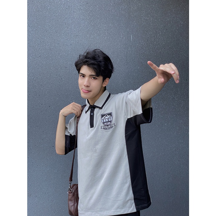 KANG - BackToSchool Polo Shirt Áo polo cá sấu thêu nổi form rộng phong cách lịch sự năng động
