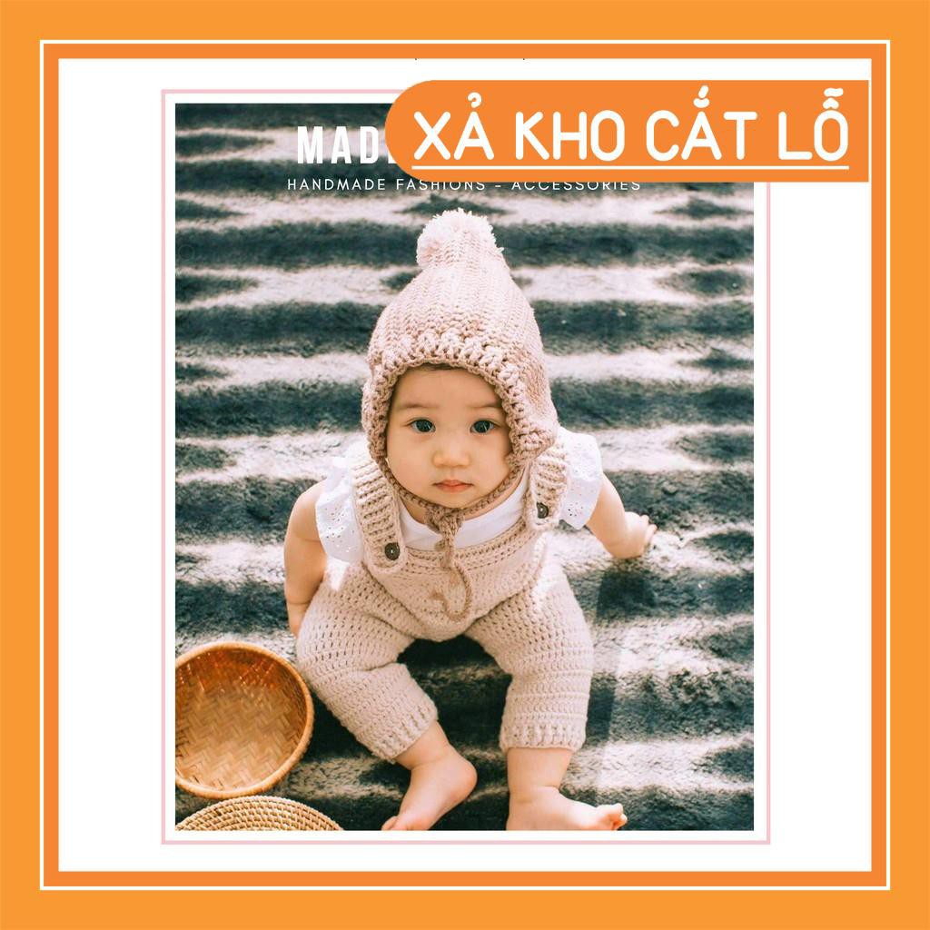 [FREESHIP] [Xả Hàng] Mũ móc thủ công - Quà Tặng Cho Bé - Winter hat - Made By Bunny - Giầy Trẻ em sơ sinh