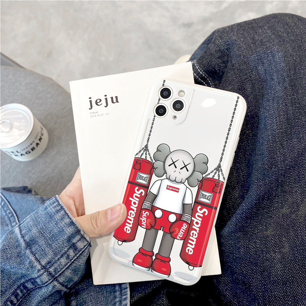 Ốp lưng iphone Kaws đấm bốc bóng cạnh vuông 6/6plus/6s/6splus/7/7plus/8/8plus/x/xr/xs/11/12/13/pro/max/plus/promax | BigBuy360 - bigbuy360.vn