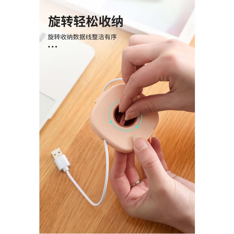 Hộp đựng cáp dữ liệu tai nghe có thể xoay nhỏ gọn