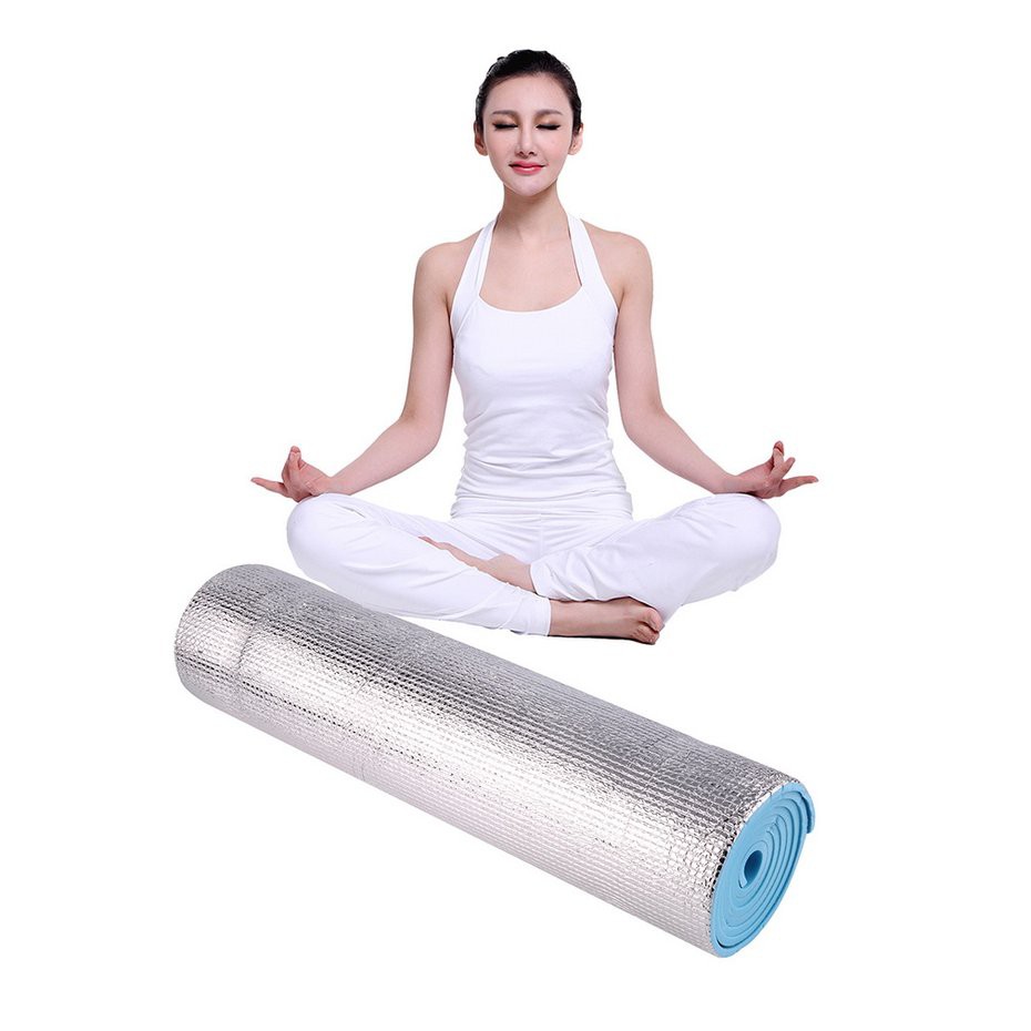 AIOⒶ Thảm yoga, tráng nhôm bọc xốp, kích thước 180x50x0.6cm
