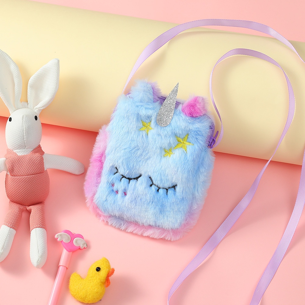 Túi Đeo Chéo Hình Kỳ Lân Dễ Thương Cho Bé