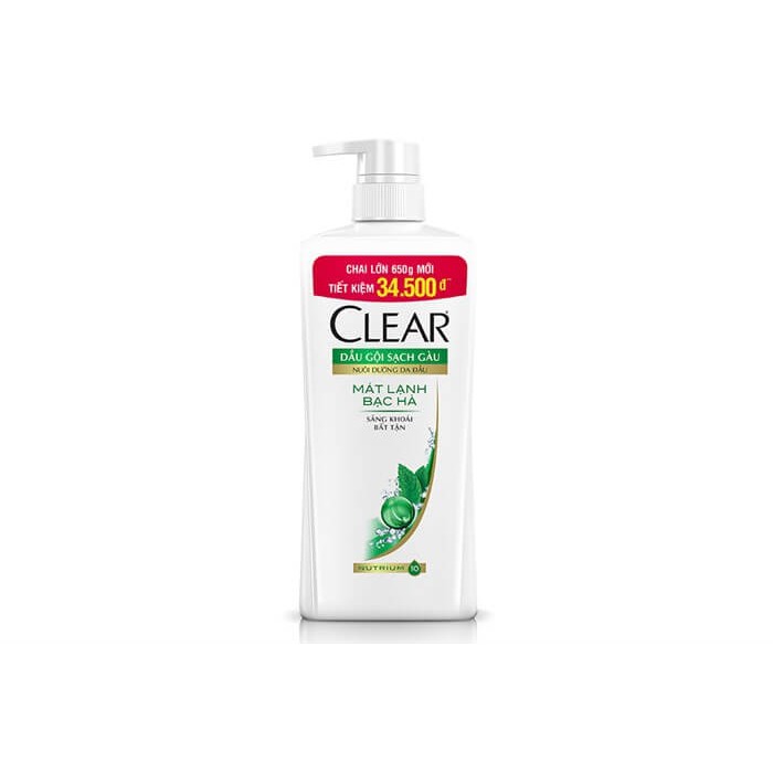 Dầu gội clear bạc hà 650g