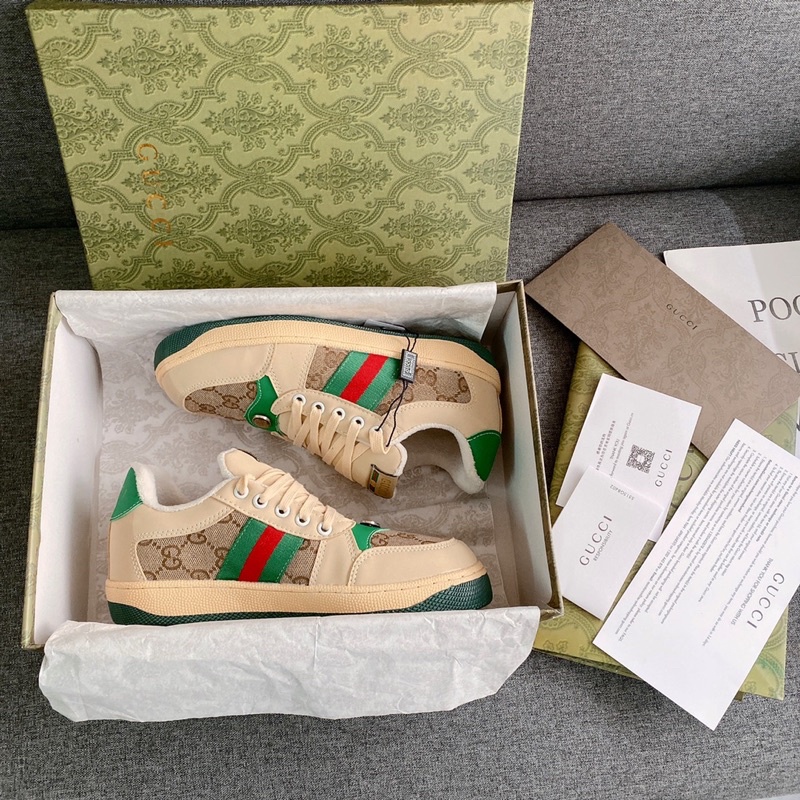 Giày thể thao gc hoạ tiết viền xanh fullbox