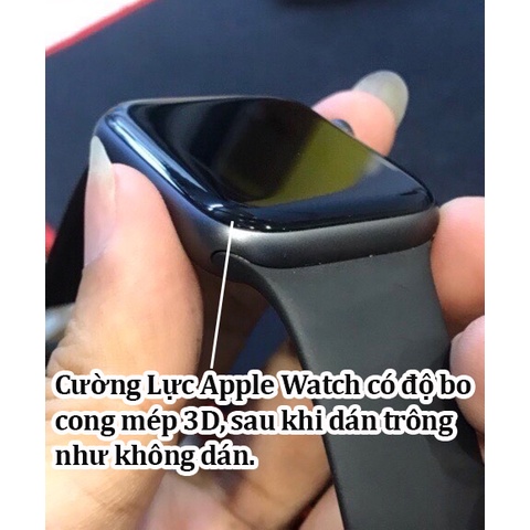 Kính cường lực apple watch full màn cong 3d dành cho series SE/7/6/5/4/3/2/1 size 38/40/42/44mm - Orio [AW-02]