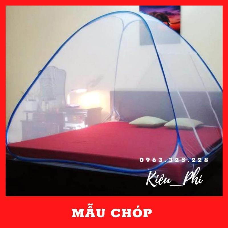 Màn chụp tự bung đỉnh chóp cao cấp, mùng chụp tự bung người lớn gấp gọn tiện dụng cao 1m55 thông minh