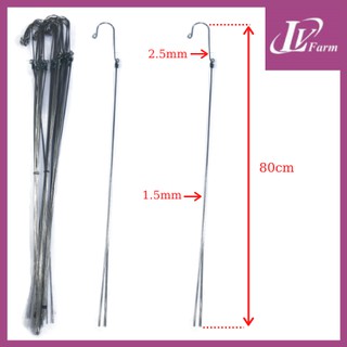 Móc inox treo chậu hoa lan, cây cảnh 80cm
